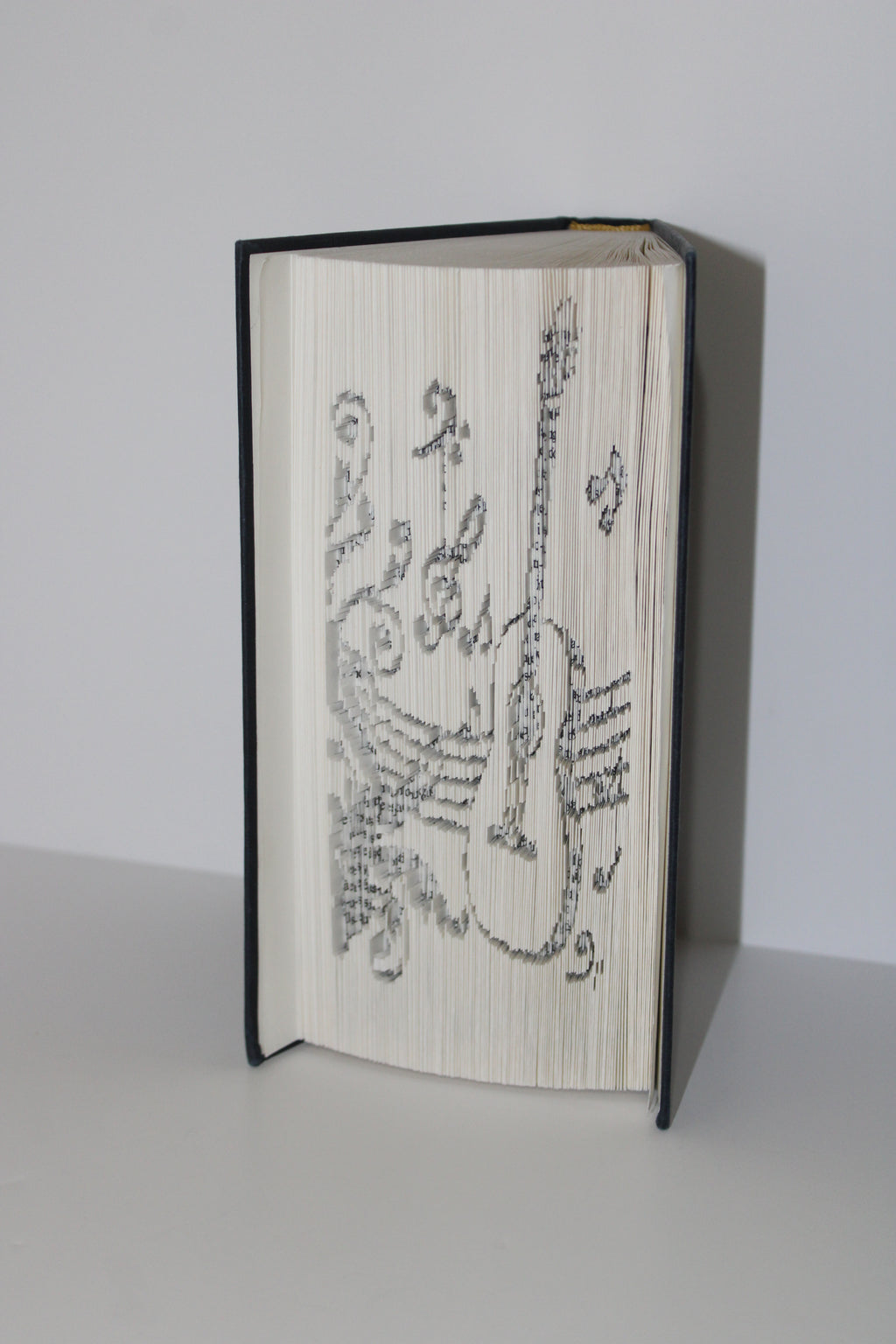 Livre guitare avec des notes de musique