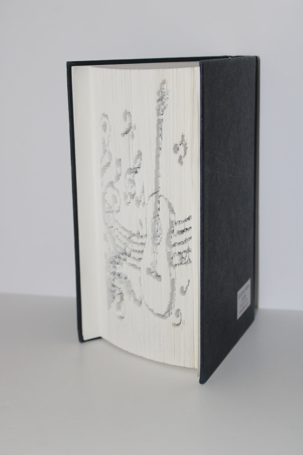 Livre guitare avec des notes de musique