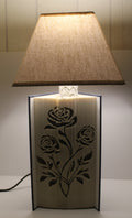 Livre lampe bouquet de roses